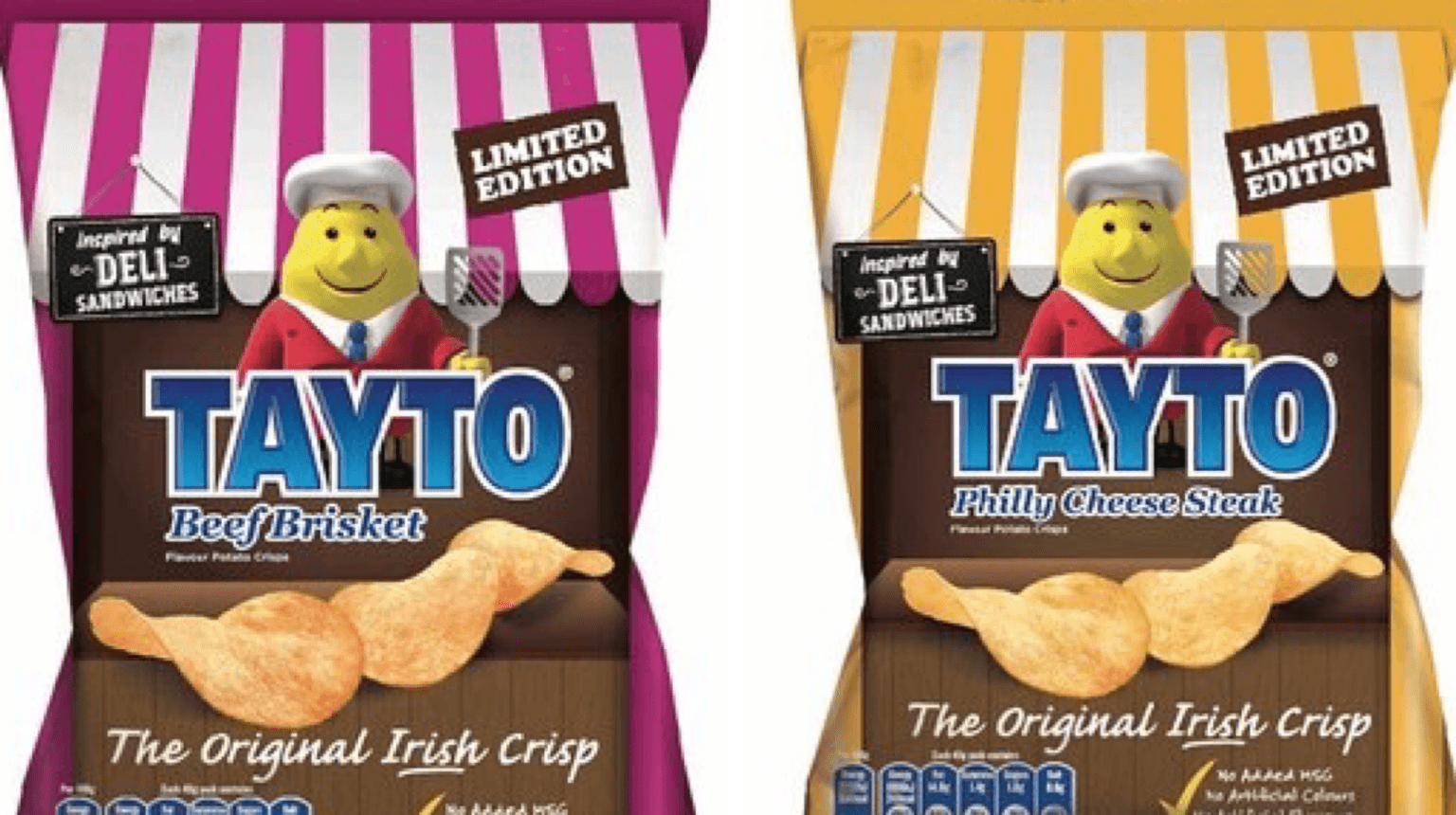 Tayto has two new limited-edition flavours inspired by New York deli sambos