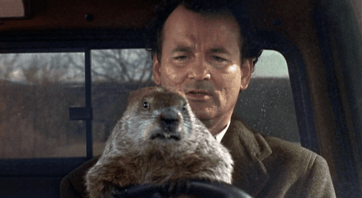 It’s Groundhog Day so one TV channel is screening the movie back-to-back all day