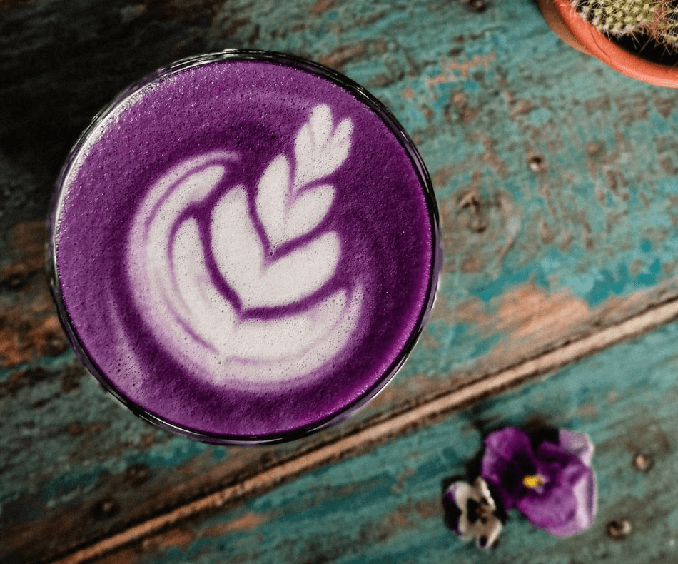 This purple iced coffee will be all over your Insta feed