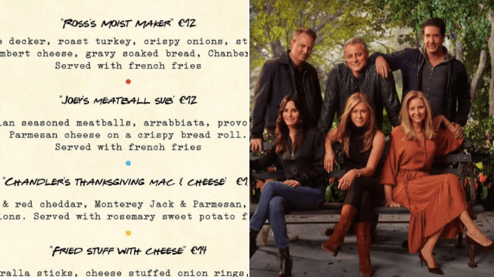 Wicklow spot recreates the ‘moist maker’ and other Friends-themed dishes ahead of the big reunion