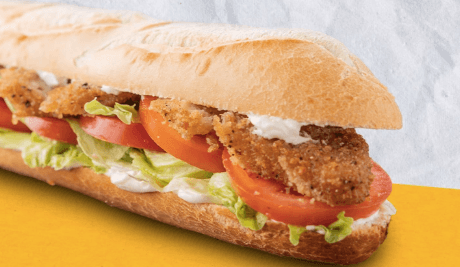You can now get a vegan chicken fillet roll at Applegreen