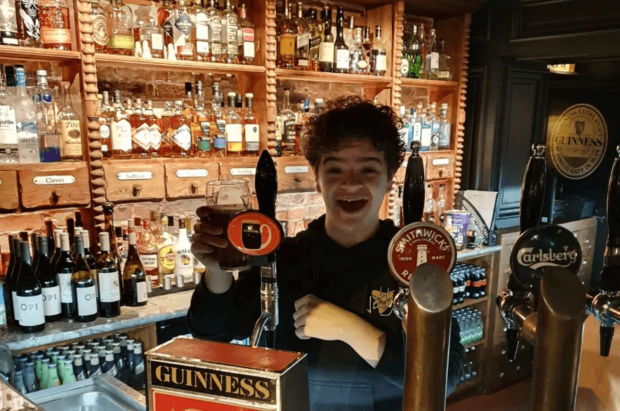 Stranger Things star pours pints and visits local Spar in Kerry