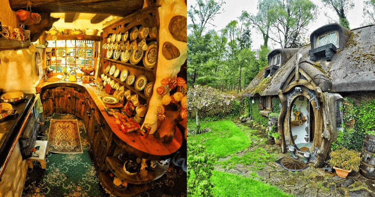 IMAGES: Inside this 89-year-old former woodcutter’s off-grid hobbit house