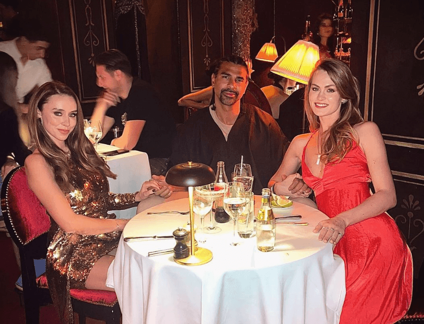 ‘The beautiful queens in my life’ David Haye wishes Sian Osbourne and Una Healy a happy Valentines Day
