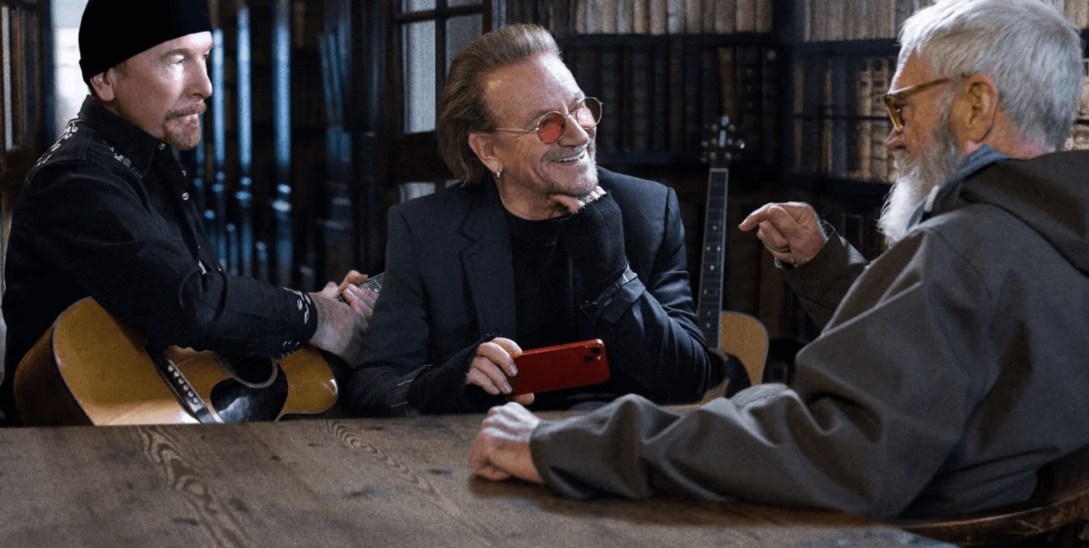 U2 wanted Letterman to “take the piss out of them” for new doc, says Bono