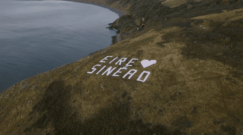 Beautiful new tribute to Sinéad O’Connor appears at Bray head