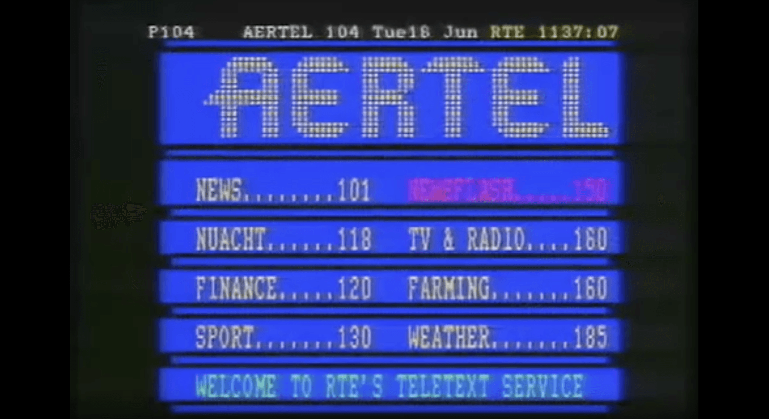 12 core Irish tv memories and best Twitter reactions to commemorate the end of Aertel