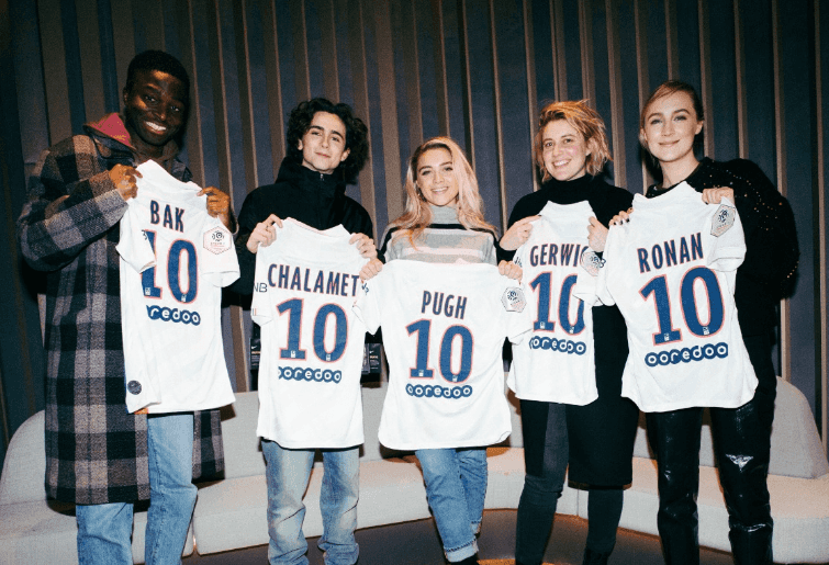 Yes that was Saoirse Ronan at the PSG match last night Yes that was Saoirse Ronan at the PSG match last night
