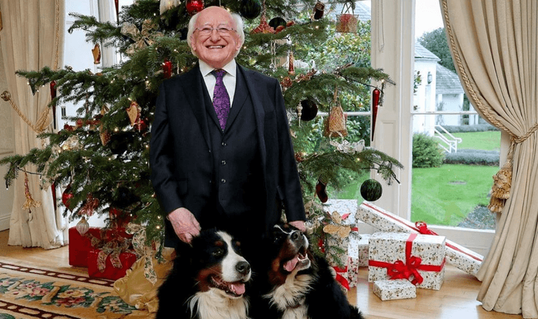 Bród and Síoda make guest appearance in Michael D’s Christmas message to the masses Bród and Síoda make guest appearance in Michael D’s Christmas message to the masses