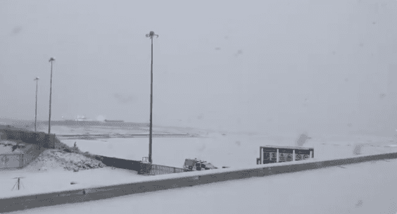 Plenty of snow fell in the west of Ireland this afternoon Plenty of snow fell in the west of Ireland this afternoon