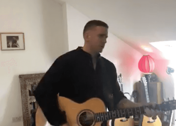 Damien Dempsey did a live performance from his studio after his gig was cancelled Damien Dempsey did a live performance from his studio after his gig was cancelled