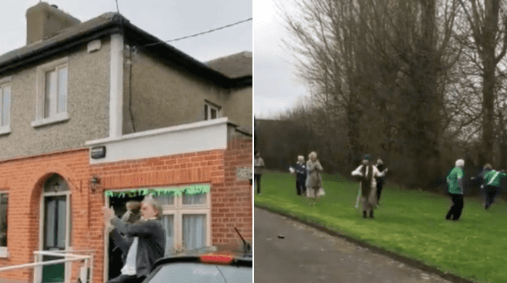 These clips of neighbours singing and dancing together around Ireland would warm your heart These clips of neighbours singing and dancing together around Ireland would warm your heart