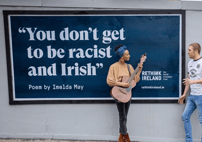 Powerful Imelda May poem on racism to be displayed on billboards nationwide Powerful Imelda May poem on racism to be displayed on billboards nationwide