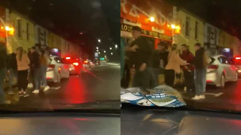 Locals react to video of crowds gathered outside Limerick venue last night Locals react to video of crowds gathered outside Limerick venue last night
