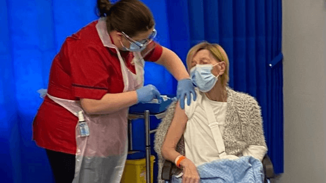 The first Covid vaccine has officially been administered in Ireland The first Covid vaccine has officially been administered in Ireland