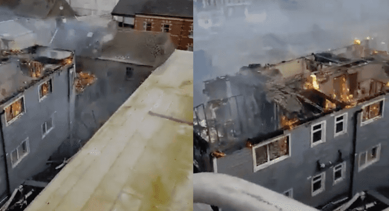 WATCH: A major fire broke out at the scene of two popular Wexford pubs today WATCH: A major fire broke out at the scene of two popular Wexford pubs today