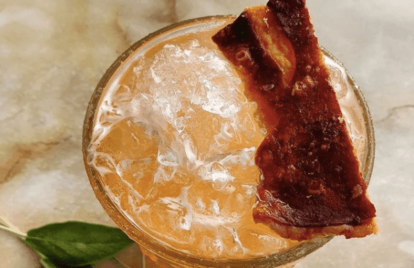 Everything’s better with bacon on it, and cocktails are no exception Everything’s better with bacon on it, and cocktails are no exception