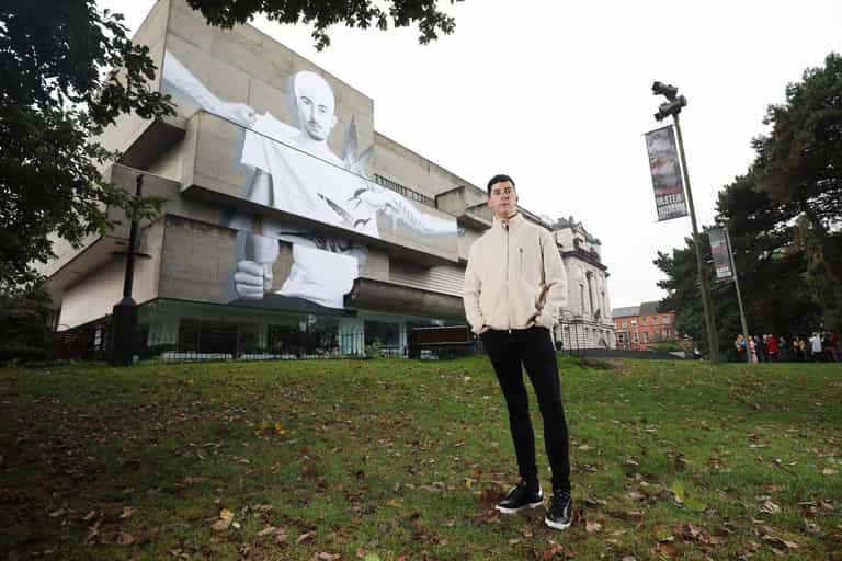 A 25-metre street art installation has just been unveiled in Belfast! A 25-metre street art installation has just been unveiled in Belfast!