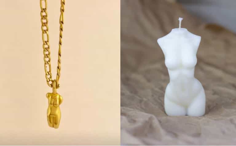 You can buy a necklace version of the nudey candles everyone’s obsessed with You can buy a necklace version of the nudey candles everyone’s obsessed with