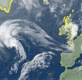 Temperatures to rise as Ireland is affected by Hurricane Sam Temperatures to rise as Ireland is affected by Hurricane Sam