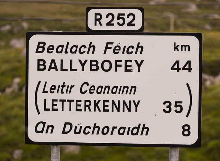 Donegal Councillor applauds graffiti over English place names Donegal Councillor applauds graffiti over English place names