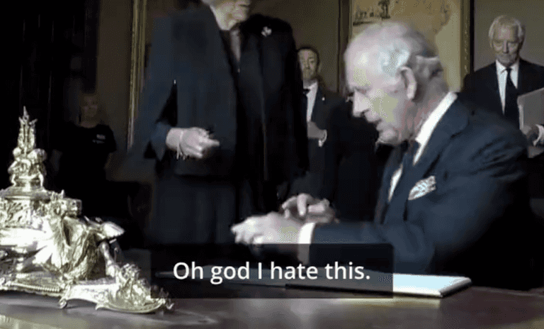 ‘Oh god I hate this’ – King Charles becomes frustrated with pen in County Down ‘Oh god I hate this’ – King Charles becomes frustrated with pen in County Down