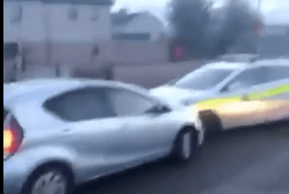 Garda car rammed during scenes of “utter lawlessness” in Cherry Orchard Garda car rammed during scenes of “utter lawlessness” in Cherry Orchard