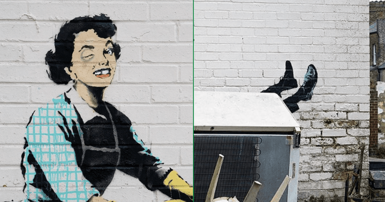 Banksy reveals new Valentine’s Day artwork that highlights domestic violence Banksy reveals new Valentine’s Day artwork that highlights domestic violence