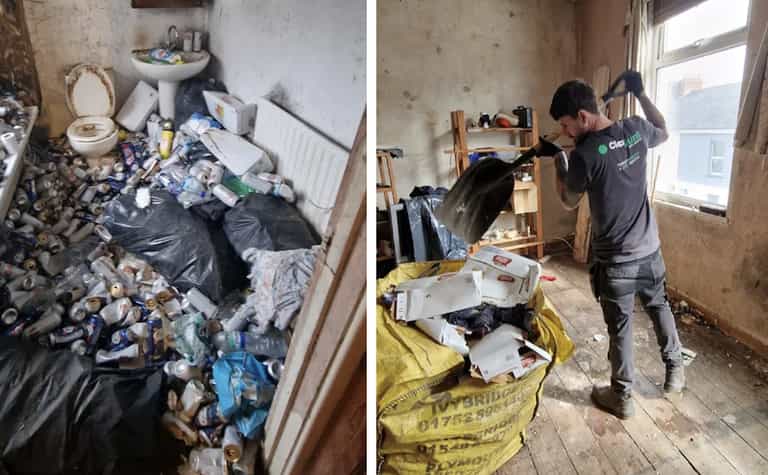 ‘Impressive’ pile of Stella cans cleared from hoarder’s home ‘Impressive’ pile of Stella cans cleared from hoarder’s home