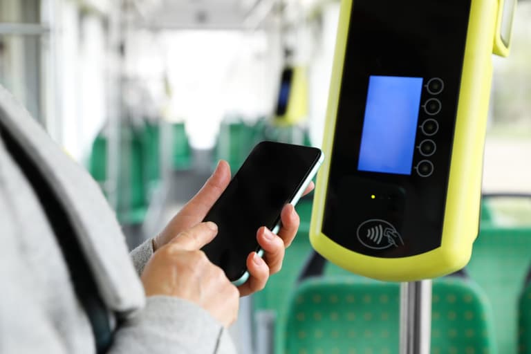 Contactless payment to be trialled on buses from the end of the month Contactless payment to be trialled on buses from the end of the month