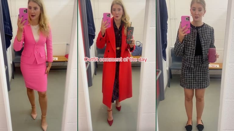 Irish teacher shows how her outfit gets rinsed each day by her students Irish teacher shows how her outfit gets rinsed each day by her students