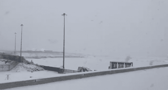 Plenty of snow fell in the west of Ireland this afternoon Plenty of snow fell in the west of Ireland this afternoon