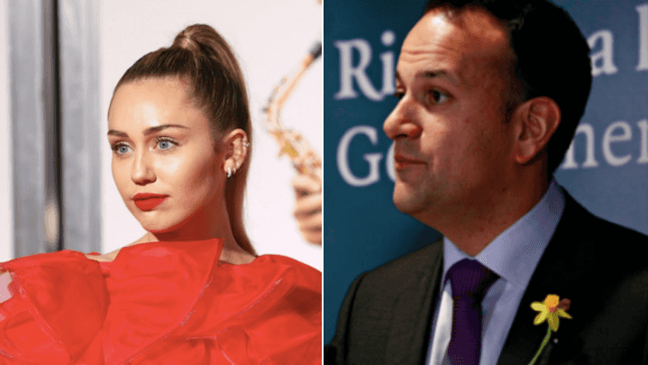 Leo Varadkar has responded to a call out by Miley Cyrus over the weekend Leo Varadkar has responded to a call out by Miley Cyrus over the weekend