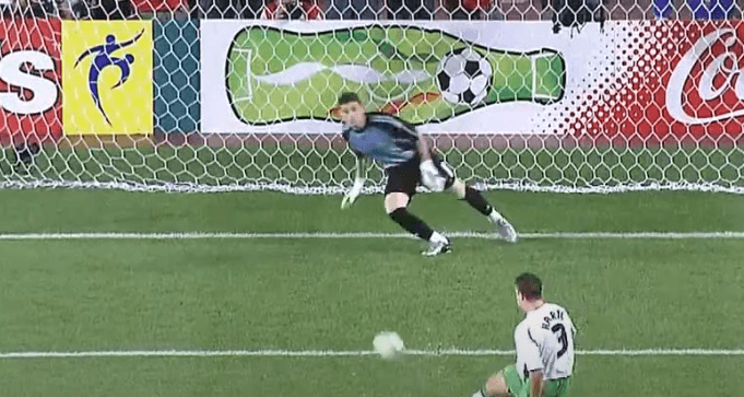 Ireland v Spain from the 2002 World Cup is being shown on TV tonight Ireland v Spain from the 2002 World Cup is being shown on TV tonight