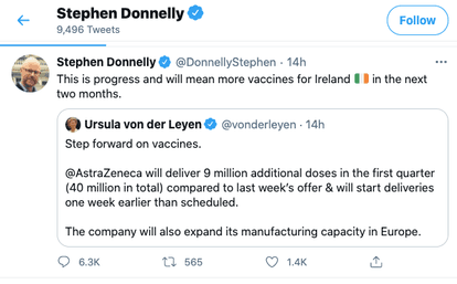 This is why Stephen Donnelly’s tweet has received thousands of the same reply This is why Stephen Donnelly’s tweet has received thousands of the same reply