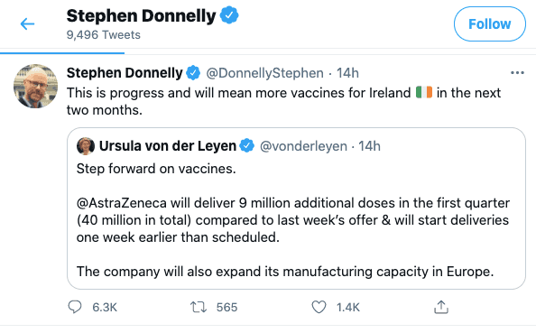 This is why Stephen Donnelly’s tweet has received thousands of the same reply This is why Stephen Donnelly’s tweet has received thousands of the same reply