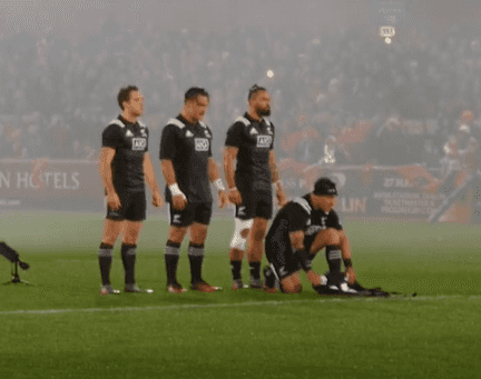 Relive this emotional moment during a 2016 Maori All Blacks vs. Munster game Relive this emotional moment during a 2016 Maori All Blacks vs. Munster game