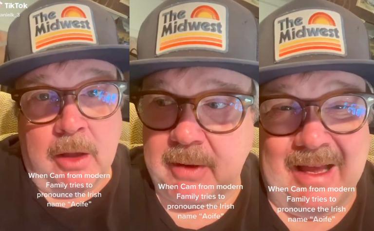 Cam from Modern Family had a bit of a mare with the pronunciation of this Irish name Cam from Modern Family had a bit of a mare with the pronunciation of this Irish name