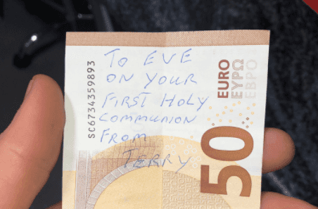 An update for Eve and her communion money An update for Eve and her communion money