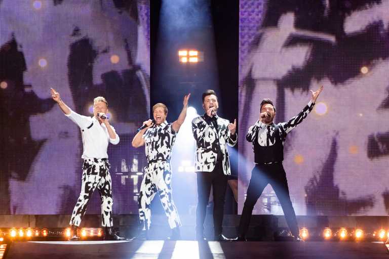 Westlife have teased fans with a possible homecoming show Westlife have teased fans with a possible homecoming show