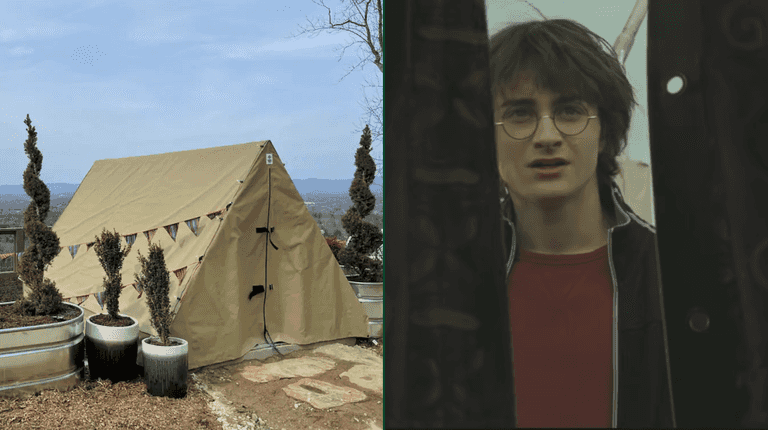 You can now stay in a Harry Potter airbnb inspired by the Quidditch World Cup tent You can now stay in a Harry Potter airbnb inspired by the Quidditch World Cup tent
